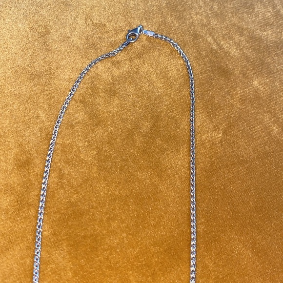 MOVADO amethyst, diamond, ss 925 and gold necklace - Picture 3 of 6